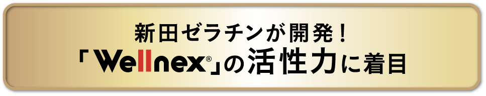 新田ゼラチンが開発！「Wellnex」の活性力に着目